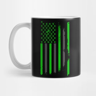 Green US Flag Mug